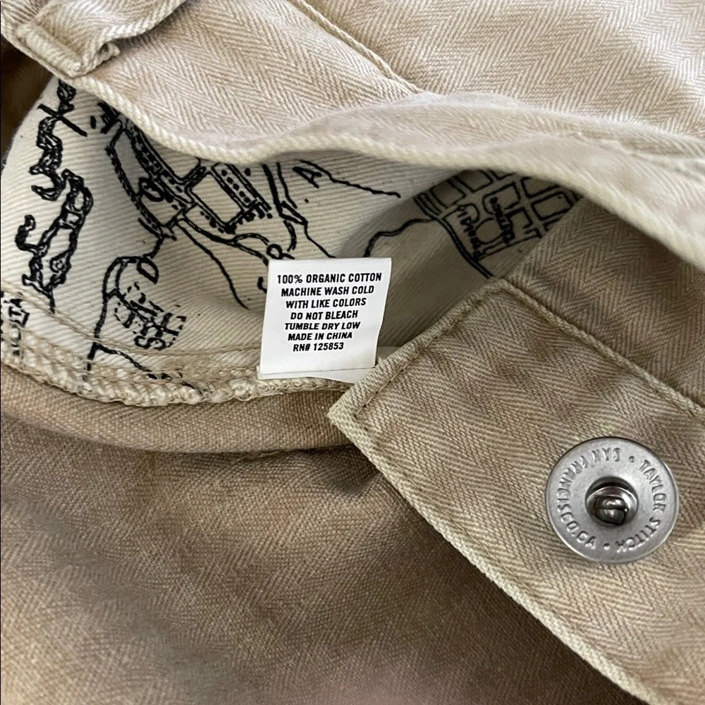 Taylor Stitch Camp Herringbone Pant - Khaki. Mens: 32x32.